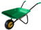 ASC New Child Kids Metal Wheelbarrow - Green/Black - Toy, Play, Farm, Gardening