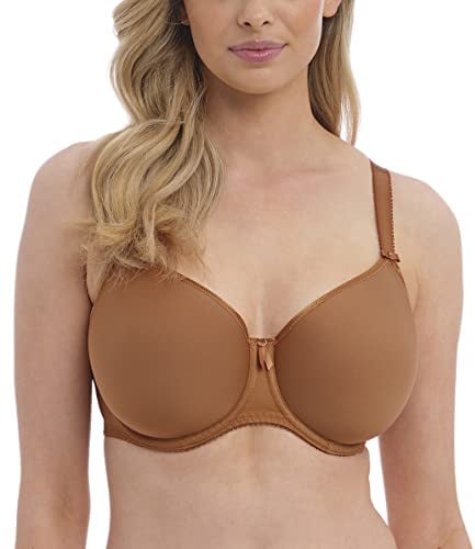 Fantasie Women's Rebecca Essentials Molded Spacer Underwire T-Shirt Bra, Opaque, Cinnamon, 30H US