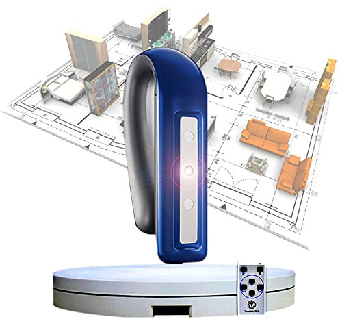 ZhiLianZhao 3D-Farbdruck Handscanner, Hochpräzises Modellierungs-Scangerät, Unterstützt OBJ/PLY/STL-Ausgabekompatibel, USB Plug & Play, Professioneller 3D-Farbscanner für 3D-Drucker,B