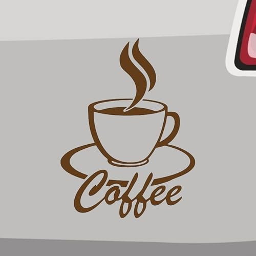 Coffee Aufkleber -6 Größen 21 Farben- Kaffee Cappuccino Guten Morgen Aroma Mokka