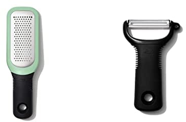 OXO Good Grips Etched Ginger & Garlic Grater and Good Grips Y Peeler