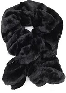 QUEEN HELENA Warme Winter Damen Schals SC01 Schwarz, Einheitsgröße