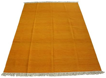 Kilim Handgewebt Compatible with Fein Gold Gelb Perser Teppich Kelim 180X240 cm 100% Wolle
