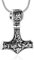 Minicremation Mjolnir Thors Hammer Urn Necklace for Ashes for Men Celtic Nordic Viking Cremation Jewelry for Women Keepsake Memorial Ashes Pendant (Silver-C)