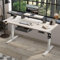 Radlove Schreibtisch Höhenverstellbar Elektrisch, Stehschreibtisch mit 4 Memory-Steuerung und Anti-Kollisions Technologie (Eiche+Monitorablage, 76 x 160 cm)