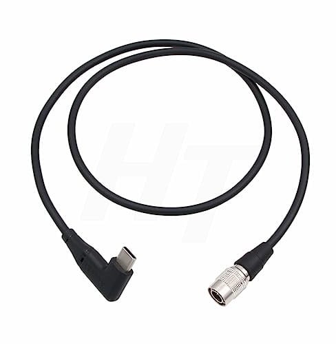 HangTon PD QC Power Bank 12V USB C auf Hirose 4 Pin Stromkabel für Zoom F4 F8 F8N Pro Audio Recorder Rechtwinklig 90-Grad 60cm