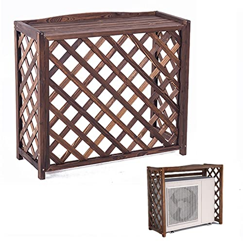 Holz-Klimaanlagen-Rack, Klima-Shell-Gitter, Abdeckung für Innen- und Außenklimaanlage (80 x 32 x 70 cm)