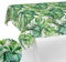 Stoff Tischdecke Tischwäsche Textil Tischtuch Baumwolle Polyester Gewebe abwaschbar pflegeleicht, in rund oval eckig Palmen 90x130cm Schnittkante