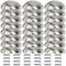 DAKFOOK 24 Pcs Shell Cup Handles Bulk, Silver Half Moon Shell Drawer Pull Handles with Screws, Door Cabinets Handles for Kitchen Cupboards