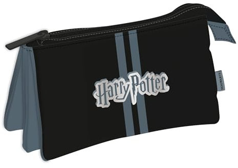 ARDITEX HP16479 Federmäppchen, dreifach, 21 x 11 cm, ideal als Stiftehalter oder Federmäppchen von Harry Potter, Harry Potter