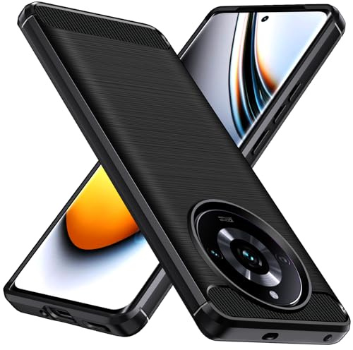 ivoler Funda para Realme 11 Pro 5G / Realme 11 Pro Plus 5G, [Protección Militar] Carcasa Protectora Antigolpes, Fina Suave TPU Silicona Caso Delgada Anti-Choques Bumper Case, Negro