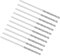 TOP-VIGOR 10Pcs 1mm Diamond Twist Drill Bit, Diamond Tipped Twist Drill Bit Set Masonry Drill Bits Rotary Tools for Wood Glass Stone Cutting