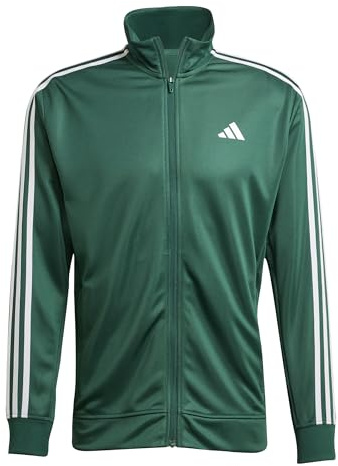 adidas Herren Train Essentials 3-Stripes Training Hooded Track Top, Collegiate Green, XXL