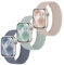 Raradev 3 Stück Geflochten Armband Kompatibel mit Apple Watch Armband 42mm 41mm 40mm 38mm, Elastisch Nylon Band Solo Loop Sport Armbänder für iWatch Series 10 9 8 7 6 5 4 3 2 1 SE, S 132mm
