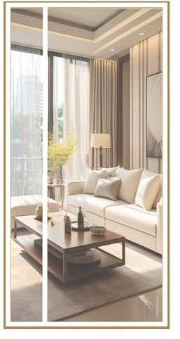 Zanzariera Calamita per Porta, Zanzariera con Apertura Laterale Senza Foratura Protezione dagli Insetti Porta del Balcone Tenda Antimosche in Rete in Fibra di Vetro, Bianco, 70x180 cm