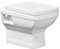 Wall Hung Toilet, Back to Wall Toilets, Ceramic WC, Unique Square BTW WC, Soft Close Seat, Space Saving, Not Include Toilet Cistern