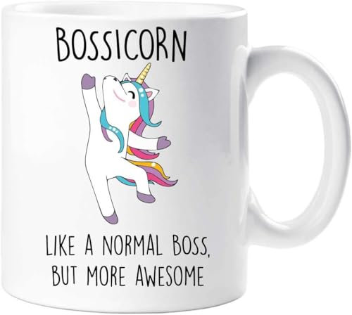 Bossicorn Mug Boss Unicorn Office Present Funny Mug Present
