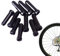 Generic Tappi terminali per cavi freno per bici, confezione da 10, neri, in lega di alluminio, parte per bicicletta, tappi per cavi, punte del freno, puntali del cambio, parti di mountain bike