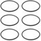 SG Store Lot de 6 joints toriques pour filtre de piscine R172009 compatible avec Pentair Rainbow 300 302 300-19 300-29X Noir 10,5 x 9,5 x 0,5 cm