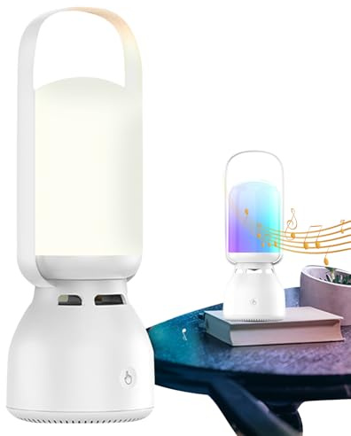 Enceinte extérieure avec lumières | Lanterne pour tente de camping avec haut-parleur sans fil | Décoration imperméable pour jardin, patio, terrasse, fête, intérieur et extérieur
