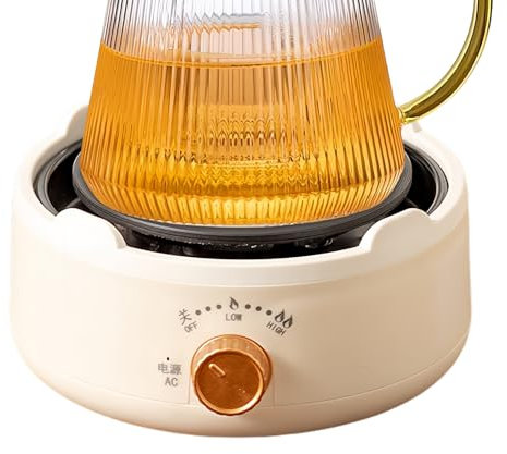 Réchaud électrique - Mini chauffante portable, cafetière à température précise | Réchaud de comptoir peu encombrant, chauffante fiable pour les voyages, l'extérieur, l'appartement et la