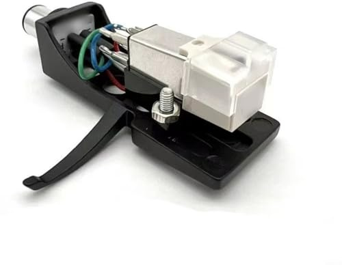 AT3600L Moving-Magnet-Tonabnehmer-Set mit Aluminiumlegierung-Halterung für LP-Schallplattenspieler, synthetischer Nadelspitze, präziser Hochfrequenzabtastung(Cartridge + Stand)