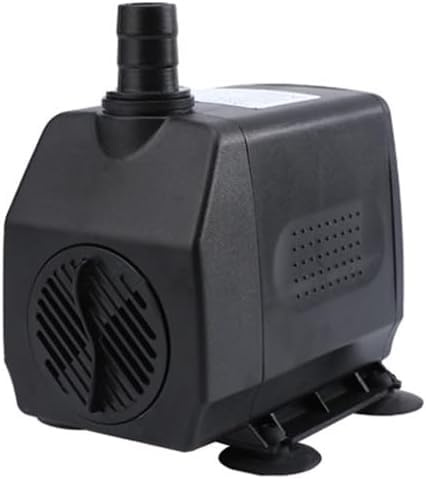 Submersible Fountain Pump, 9.84ft Lift, Ultra-Quiet, Stainless Steel Impeller with Sound-Absorbing Pads – Durable Small Pump for Ponds, Aquariums, Hydroponics & Outdoor Water Features