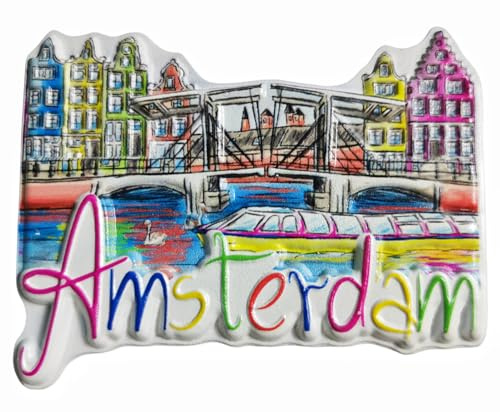 Amsterdam Niederlande Kühlschrankmagnete, Touristensouvenirs, dekoratives Andenken, Kühlschrankmagnete