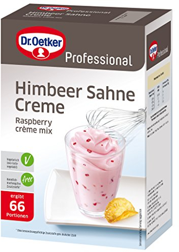 Dr. Oetker Professional Himbeer-Sahne-Creme, Dessertpulver in 1 kg Packung