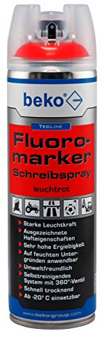 beko TecLine Fluoromarker Schreibspray 500 ml LEUCHTROT 294 59 500