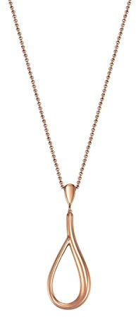Esprit Fashion Damen-Kette mit Anhänger ES-CHIC ROSE Edelstahl rhodiniert - ESNL13367C800