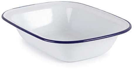 6 x Olympia esmalte bandeja plato Rectangular 280 x 190 mm para el horno para horno cocina