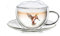 Creano Thermo-Tasse Hummi für Tee/Latte Macchiato, doppelwandig, mit Kolibri-Muster | 250ml in exklusiver Geschenkpackung, Rot