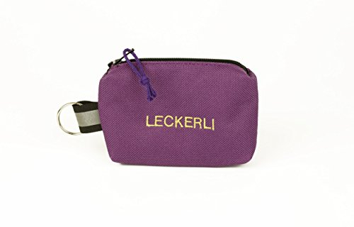 ANDREAS WIPPER Mit Wunschname möglich. Futterbeutel, Leckerlibeutel, Futtertasche, Leckerlitasche, Schlüsselanhänger Leckerli Violet Edition