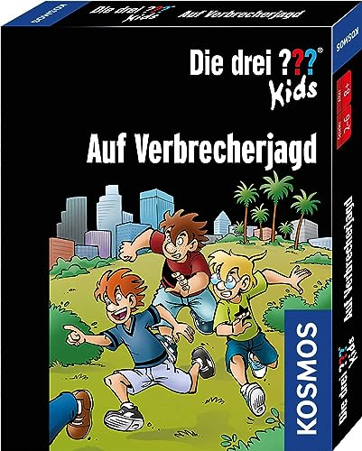 KOSMOS 741693 Die drei ??? Kids Auf Verbrecherjagd, Kartenspiel für 2-6 Spieler ab 8 Jahren, Detektiv Kinderspiel, Die drei Fragezeichen