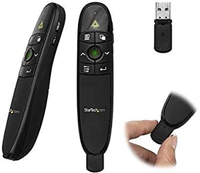 StarTech.com Telecomando Presentazione per PC Portatile con Puntatore Laser - 27 m - Clicker Presentazione USB per Mac e Windows