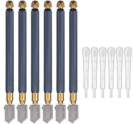 MJJEsports Cortador De Vidrio De Aceite Diy Cortador De Vidrio Tc-17 Aceite Cortador De Metal Mango Cristal Herramienta De Corte De Diamante