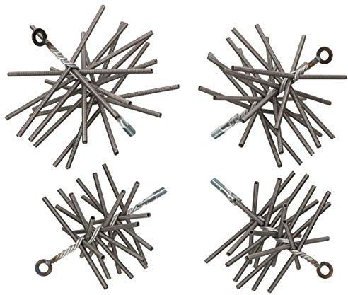 KOTARBAU Schornsteinbesen 200 mm Aus Federstahldraht Flexibel Robust Kaminbesen Rußbesen Kaminbürste Kaminreiniger Gemauerte Schornstein Kamin