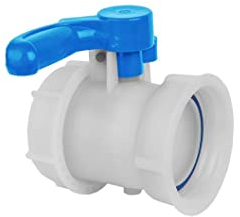 Bradas IBC Container Klappenhahn Absperrhahn Adapter mit AG S100x8 Auslaufhahn Kugelhahn IBCS100F-BTVS100M 6379