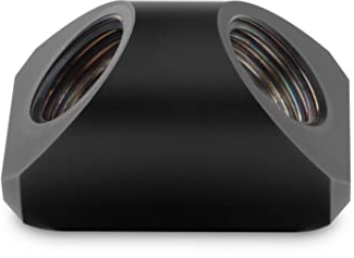 EK Water Blocks EK-Quantum Drehmomentadapter 90 Grad G1/4 Zoll IG auf G1/4 Zoll IG - Schwarz