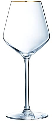 Luminarc P7630- Verre à pied 38cl Ultime Bord Or Cristal D'arques