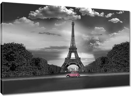 Peinture imprimée sur toile Art déco 120x80cm Rose poudré en France N° H7855M_PC1B