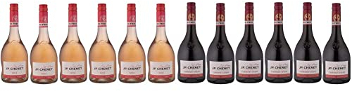 J.P. Chenet So Free - Vin rosé sans alcool - Sans arômes ajoutés, goût authentique - Origine : France (6 x 0.75 l) & So Free Cabernet Syrah Vin rouge sans alcool - Sans arômes ajoutés(6 x 0.75 L)