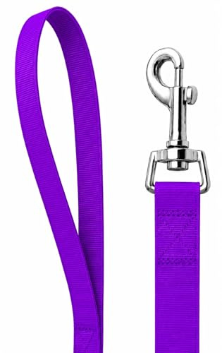 AKORD Strong Nylon Dog Pet Lead Leash, Purple