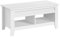 Abician Table Basse Relevable en Bois MDF, avec Compartiments de Rangement, Style Moderne et Minimaliste, pour Salon, Salle de Réception et Bureau Blanc