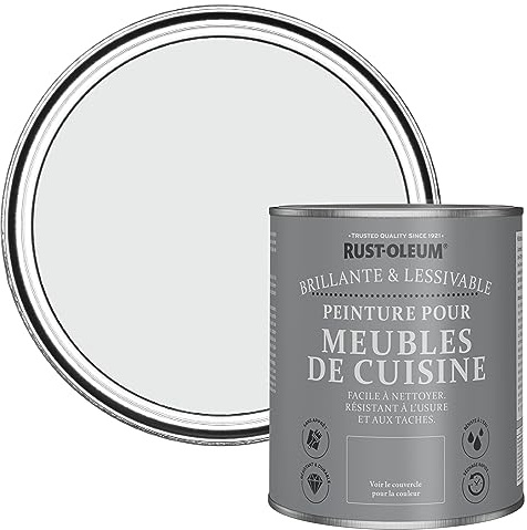 Rust-Oleum Grey Kitchen Cupboard Paint in Gloss Finish - Monaco Mist 750ml
