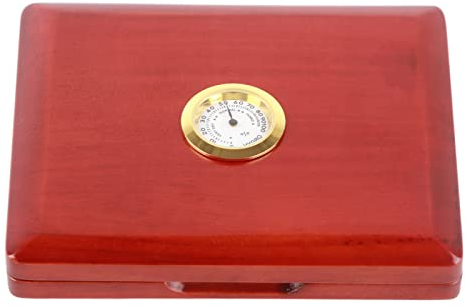 Blattetui, Massivholz mit Hygrometer, Saxophon und Klarinette, 5-Blatt Etui Halter for Musiker, Studenten, tägliche Übung, Konzerte, Reisen
