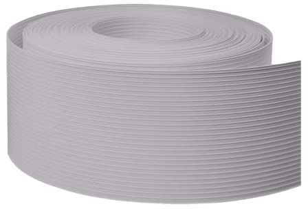 FORTENA Sichtschutzstreifen PP für Zäune Classice Line 9,5cm x 52m in Vier Farben, Sichtschutzband mit Form Classic, optimaler Sichtschutz für Ihren Zaun (RAL 7040 (Hellgrau))