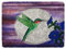 ROCKY&CHAO Knüpfhaken-Teppich-Set DIY-Knüpfhaken Teppichherstellungs-Set für Erwachsene Kinder Kreuzstich-Set Teppichherstellung Heimdekoration 60 x 42 cm（Eisvogel Sammelt Honig）