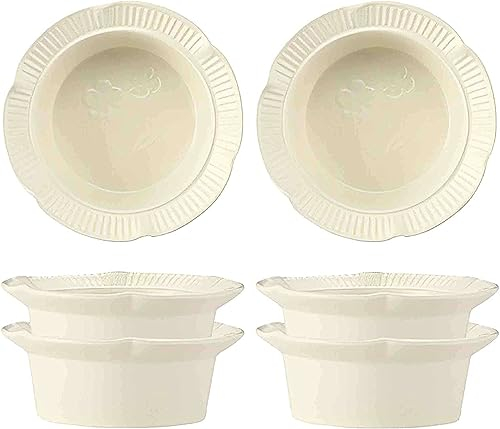 Bol à soupe, bol à riz, bol à déjeuner, ensemble de ramequins, 230 ml, ramequins à crème brûlée, plats à soufflé allant au four, ramequins à soufflé, ramequins for friteuse à air-blanc-lot de 4 ( Colo
